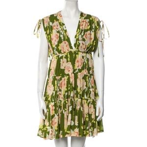 REBECCA TAYLOR: Wild Peony Floral Tiered Minidress